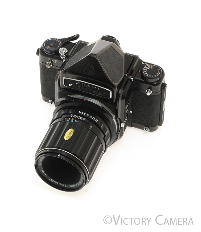 Pentax 6x7 67 MLU Mirror Lock Camera w/ 135mm Macro Lens [EXC] - Victory Camera