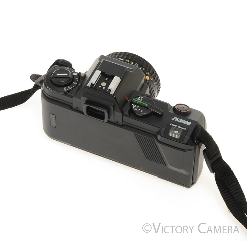 Pentax A3000 Black 35mm Camera 50mm f2 Lens [EXC] - Victory Camera