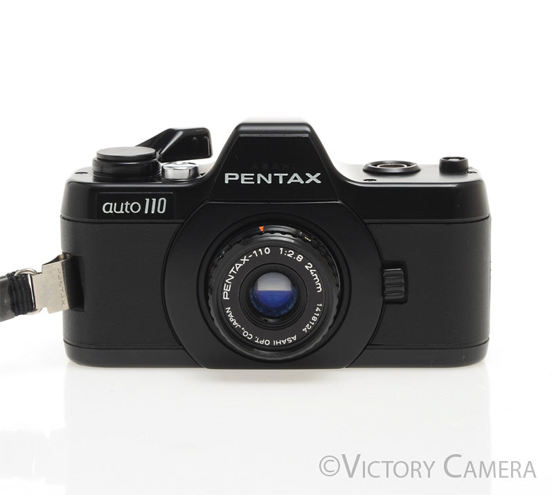 Pentax Auto 110 Compact Film SLR Camera w/ 24mm f2.8 Lens [EXC+] - Victory Camera