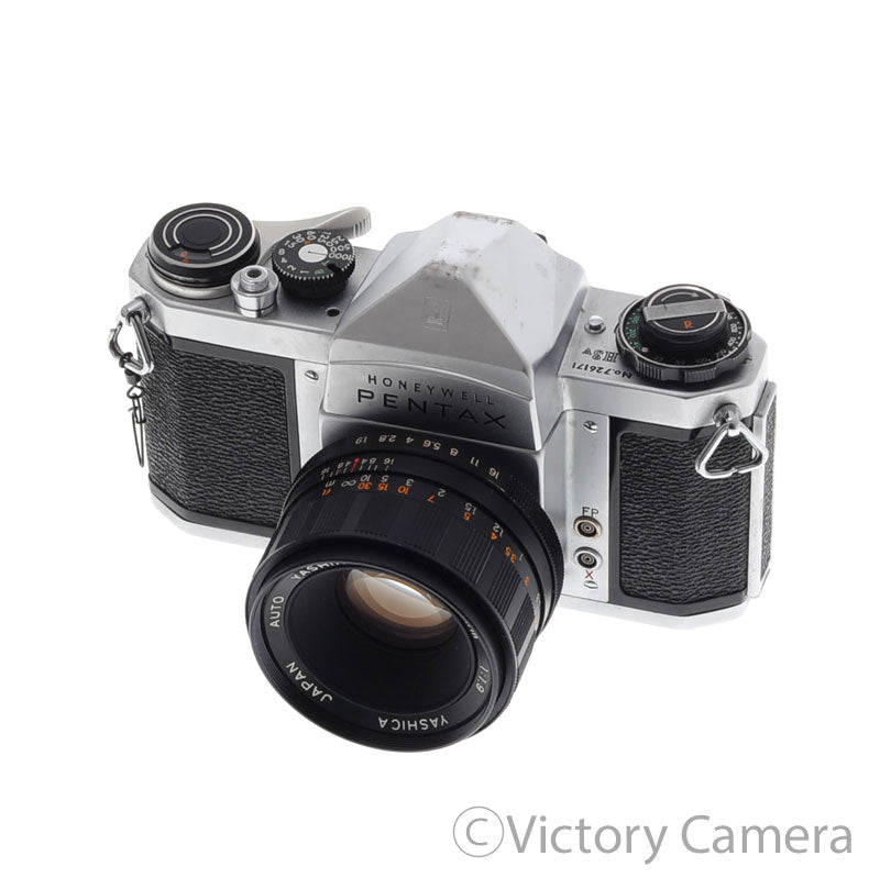 Pentax H3 Chrome 35mm SLR Camera w/ 50mm f1.9 Lens [EXC]
