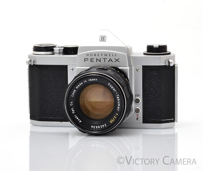 Pentax H1a Chrome 35mm Film Camera w/ Super-Takumar 50mm f2 Lens [GOOD] - Victory Camera