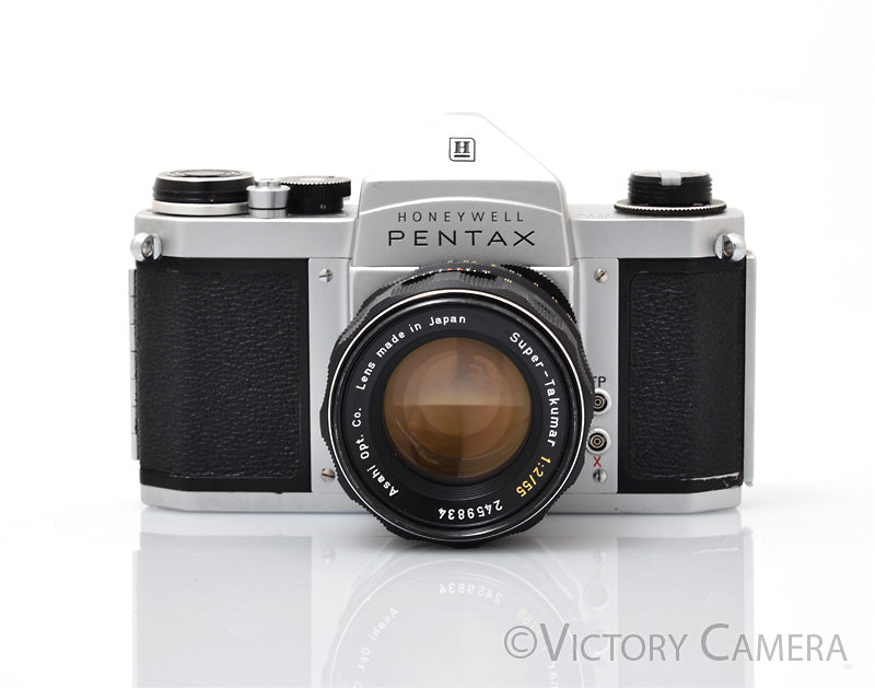 Pentax H1a Chrome 35mm Film Camera w/ Super-Takumar 50mm f2 Lens [GOOD] - Victory Camera