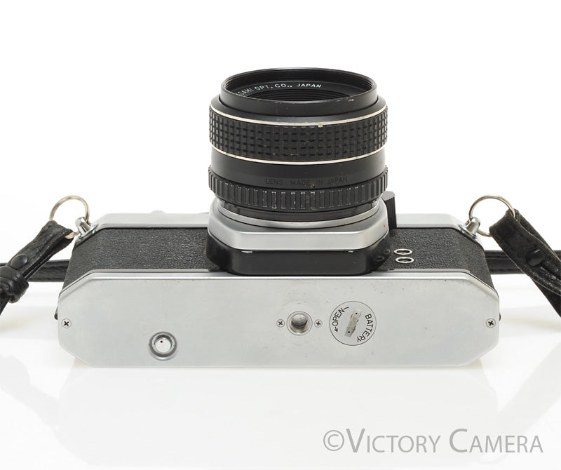 Pentax Spotmatic SP 500 Chrome 35mm Camera 55mm f1.8 Lens -No Meter- [EXC] - Victory Camera
