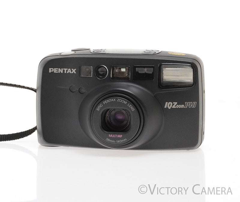 Pentax IQZoom 140 35mm Point & Shoot Film Camera w/ 38-140mm Lens [EXC+] - Victory Camera