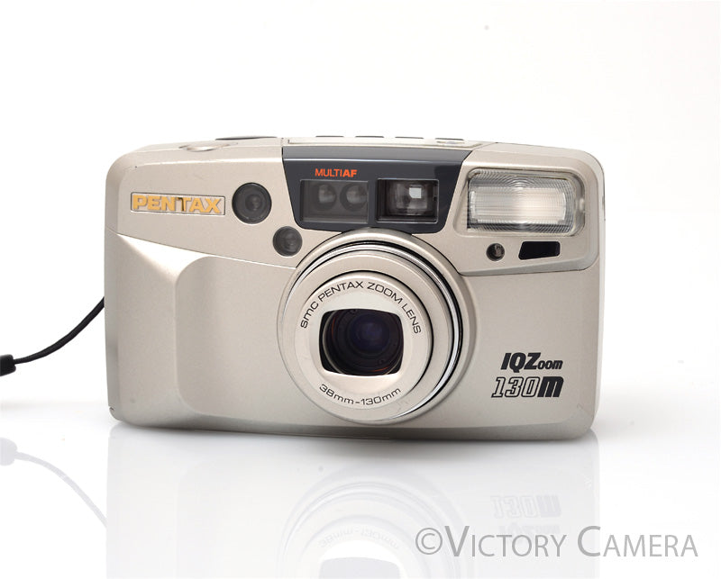 Pentax IQZoom 130m 35mm Point & Shoot Film Camera w/ 38-130mm Lens [EXC+] - Victory Camera