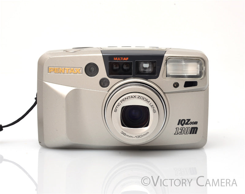 Pentax IQZoom 130m 35mm Point &amp; Shoot Film Camera w/ 38-130mm Lens [EXC+] - Victory Camera