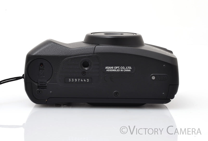 Pentax IQZoom EZY-R Black 35mm Film Point and Shoot Camera [EXC] - Victory Camera