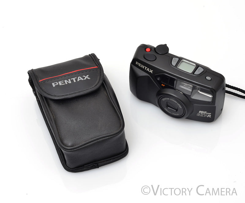 Pentax IQZoom EZY-R Black 35mm Film Point and Shoot Camera [EXC] - Victory Camera