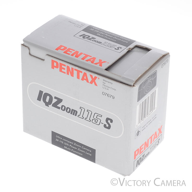 Pentax IQZoom 115-S 35mm Point & Shoot Film Camera [EXC+] - Victory Camera