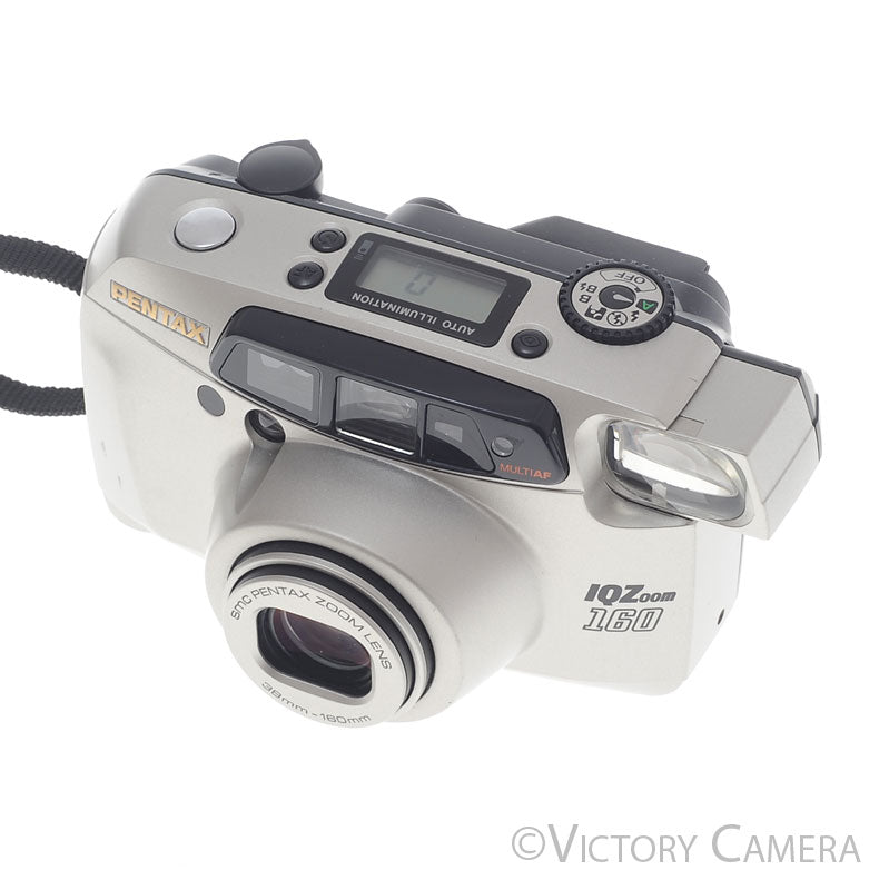 Pentax IQZoom 160 35mm Point & Shoot Film Camera w/ 38-160mm Lens [EXC+] image 1
