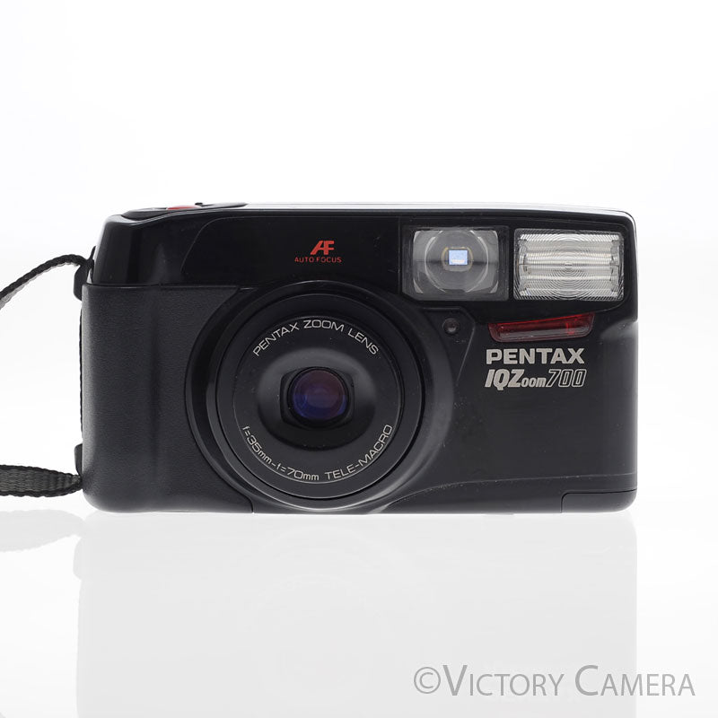 Pentax IQZoom 700 Black 35mm Point & Shoot Film Camera w/ 35-70mm [EXC] - Victory Camera