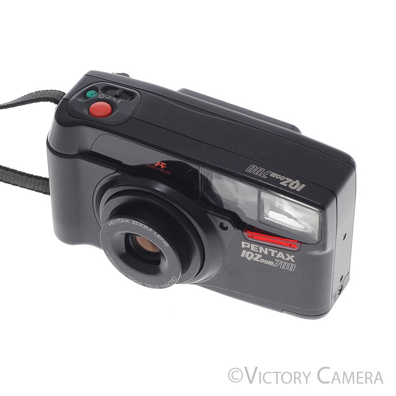 Pentax IQZoom 700 Black 35mm Point & Shoot Film Camera w/ 35-70mm [EXC] - Victory Camera