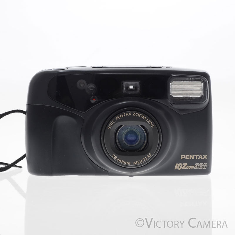 Pentax IQZoom 928 Black 35mm Point & Shoot Film Camera w/ 28-90mm Lens [EXC+] - Victory Camera