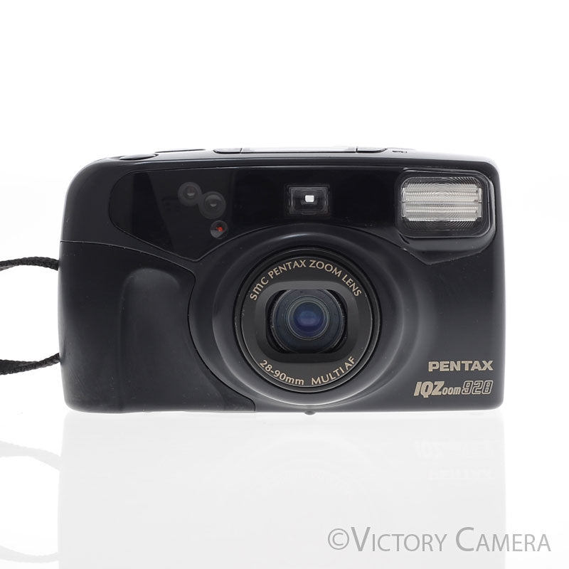 Pentax IQZoom 928 Black 35mm Point & Shoot Film Camera w/ 28-90mm Zoom [EXC+] image 1