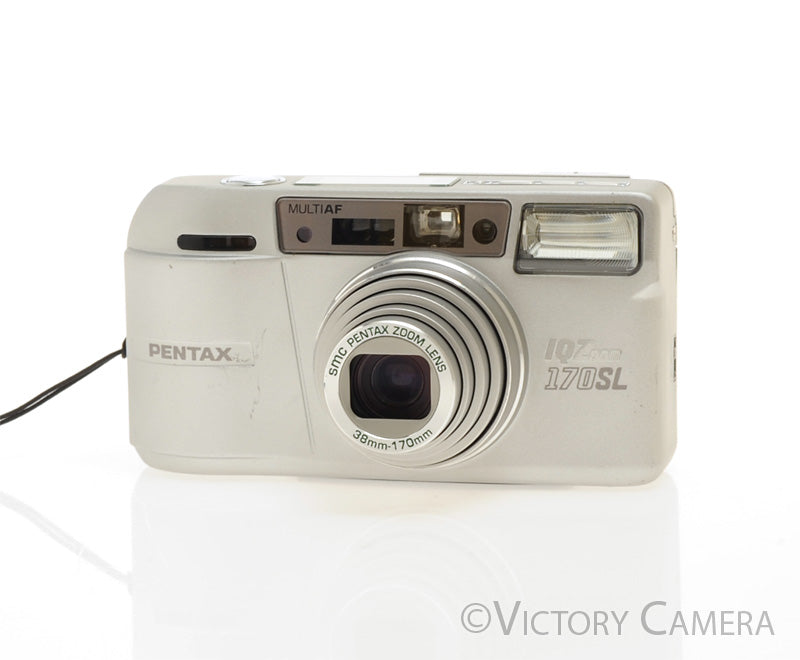 Pentax IQZoom 170 SL Chrome 35mm Point & Shoot Camera [EXC] - Victory Camera