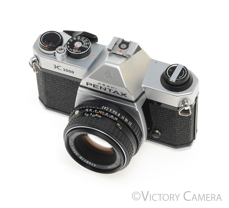 Pentax K1000 35mm Film Camera w/ 50mm f2 Lens -New Seals- [EXC+] - Victory Camera