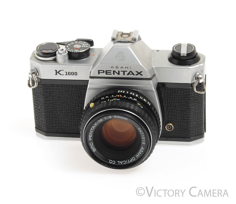 Pentax K1000 35mm Film Camera w/ 50mm f2  Lens -New Seals- - Victory Camera