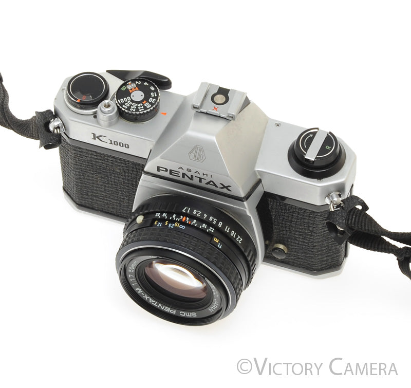Pentax K1000 35mm Film Camera w/ 50mm f1.7 Lens -New Seals- [EXC] - Victory Camera