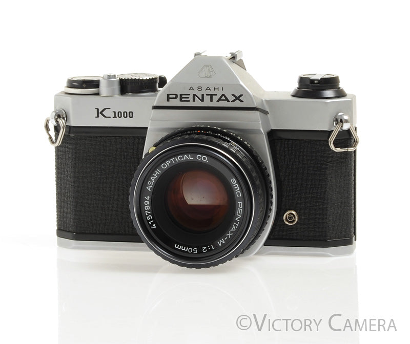 Pentax K1000 35mm Film Camera w/ 50mm f2  Lens -New Seals- [EXC] - Victory Camera