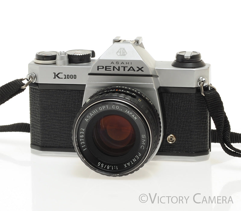 Pentax K1000 35mm Film Camera w/ 55mm f1.8 Lens -New Seals- [EXC+] - Victory Camera