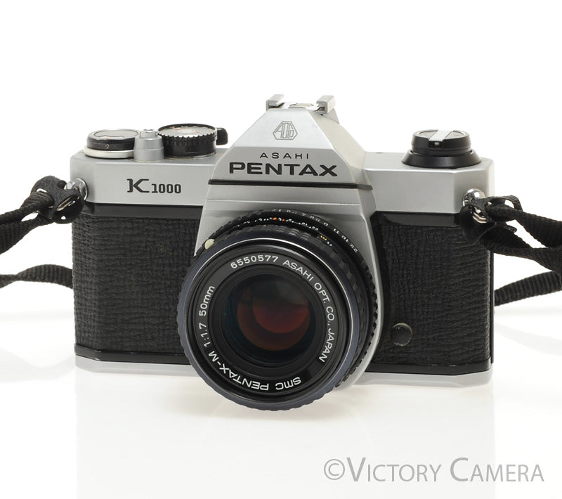 Pentax K1000 35mm Film Camera w/ 50mm f1.7 Lens -New Seals- [EXC] - Victory Camera