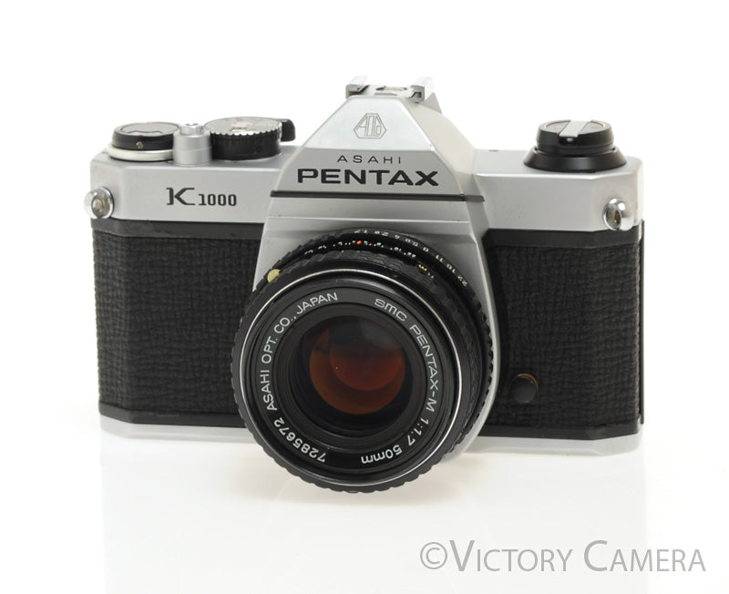 Pentax K1000 35mm Film Camera w/ 50mm f1.7 Lens -Good Seals-  [EXC+] - Victory Camera