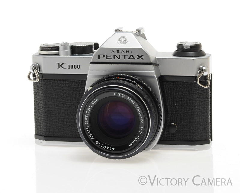 Pentax K1000 35mm Film Camera w/ 50mm f2 Lens -New Seals- [EXC+] - Victory Camera