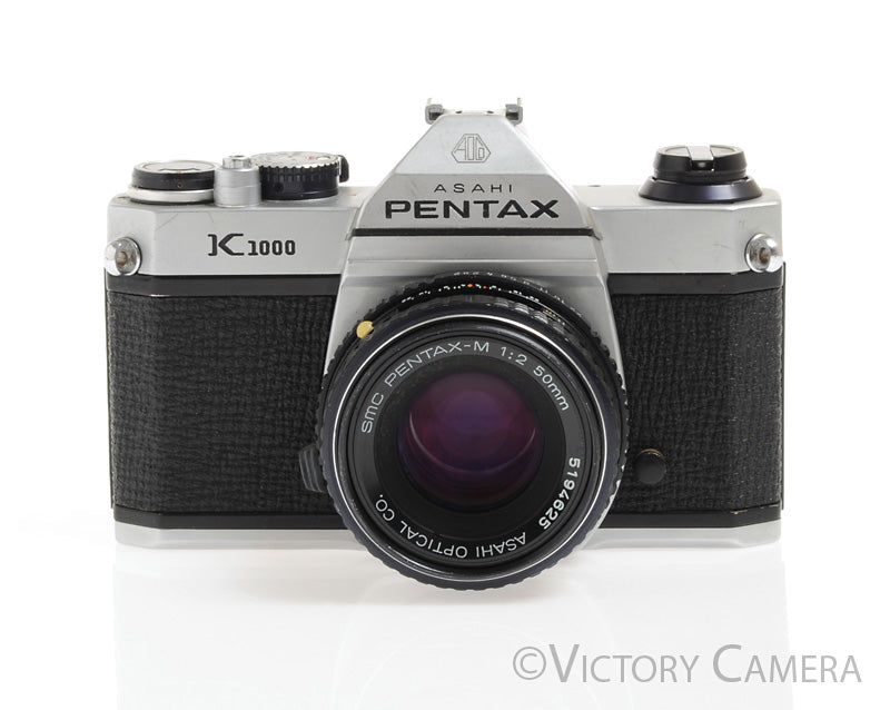 Pentax K1000 35mm Film Camera w/ 50mm f2 Lens -New Seals-