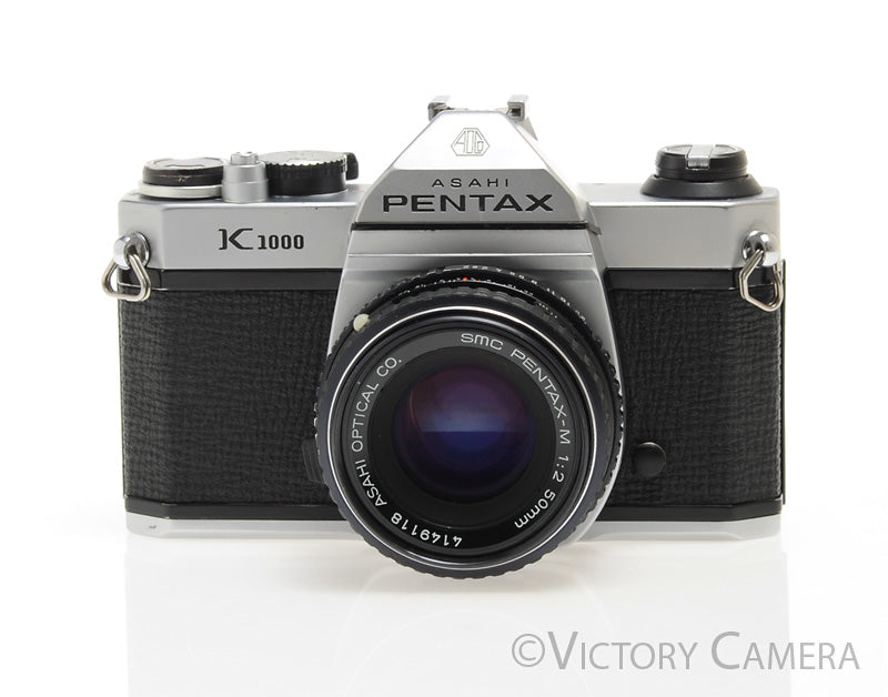 Pentax K1000 35mm Film Camera w/ 50mm f2 Lens -New Seals- [EXC+] - Victory Camera