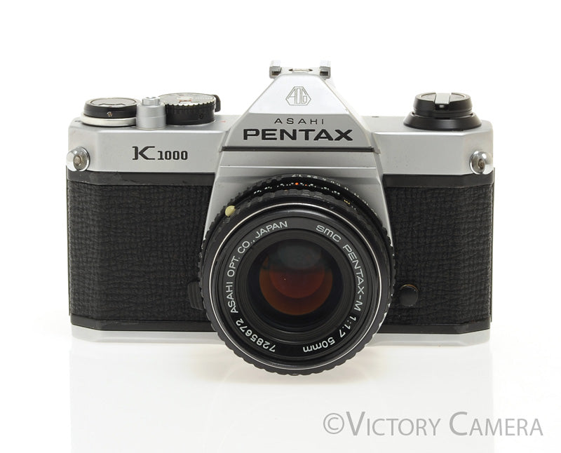 Pentax K1000 35mm Film Camera w/ 50mm f1.7 Lens -Good Seals-  [EXC+] - Victory Camera