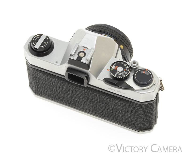 Pentax K1000 35mm Film Camera w/ 50mm f2 Lens -New Seals- [EXC+]