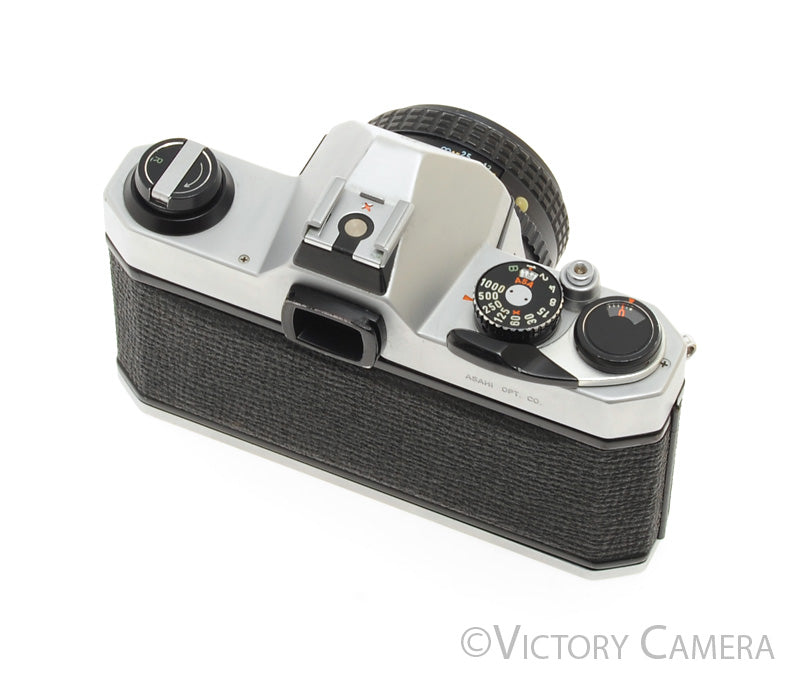 Pentax K1000 35mm Film Camera w/ 50mm f2 Lens -New Seals- [EXC]