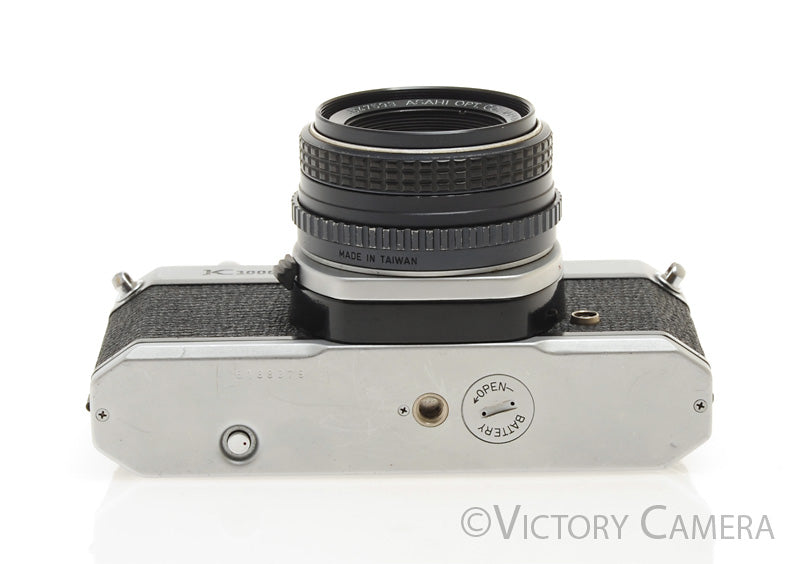 Pentax K1000 35mm Film Camera w/ 50mm f2 Lens -New Seals- [EXC]
