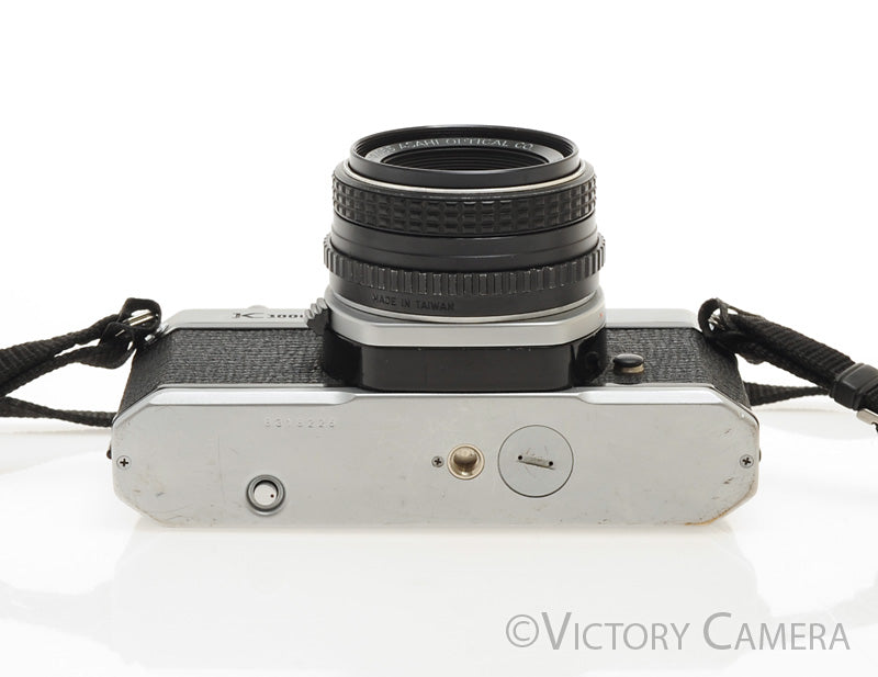 Pentax K1000 Chrome 35mm Film Camera w/ 50mm f2 Lens [EXC] - Victory Camera
