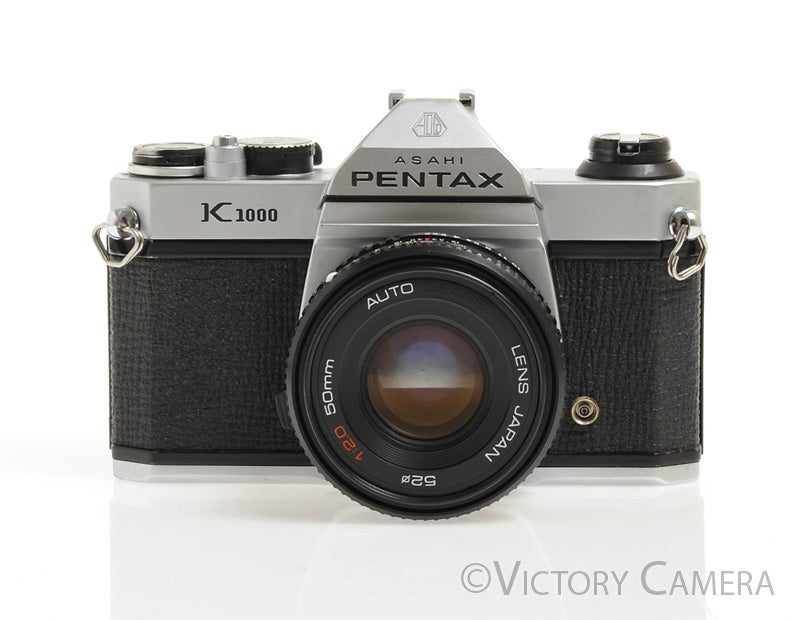 Pentax K1000 35mm Film Camera w/ 50mm f2  Lens -New Seals- [EXC] - Victory Camera