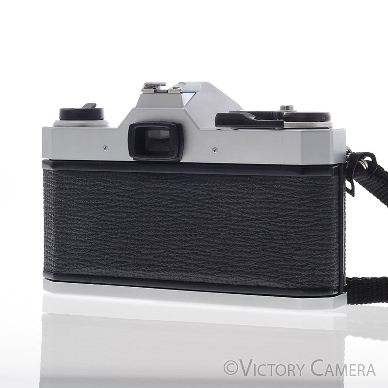 Pentax K1000 Chrome 35mm Film Camera w/ 50mm f2 Lens [EXC] - Victory Camera