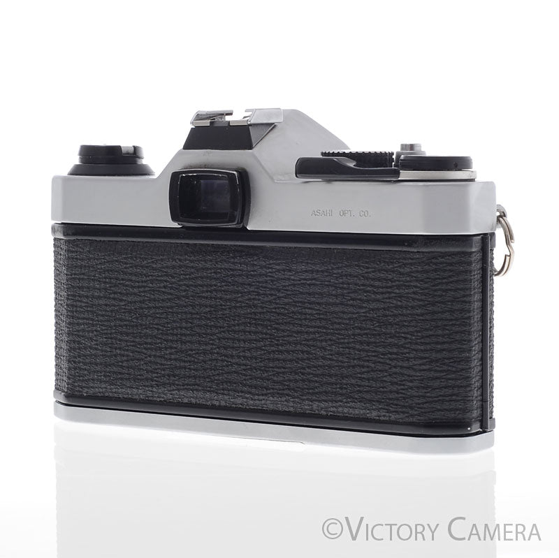 Pentax K1000 Chrome 35mm Film Camera w/ 50mm f2 Lens [EXC]