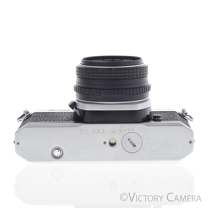Pentax K1000 Chrome 35mm Film Camera w/ 50mm f1.7 Lens [EXC-] - Victory Camera