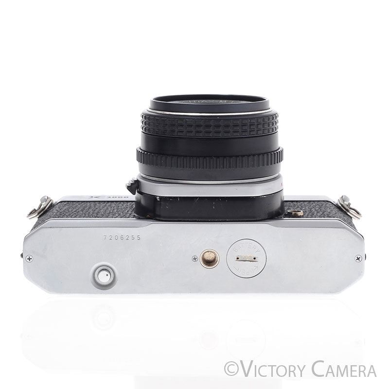 Pentax K1000 Chrome 35mm Film Camera w/ 50mm f2 Lens [EXC+] - Victory Camera