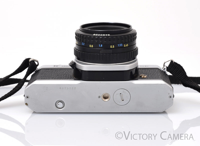 Pentax K1000 SE Chrome 35mm Film Camera w/ 50mm f2 Lens [EXC-]