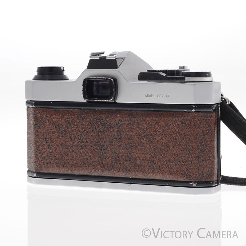 Pentax K1000 Chrome 35mm Film Camera w/ 50mm f2 Lens [EXC] - Victory Camera