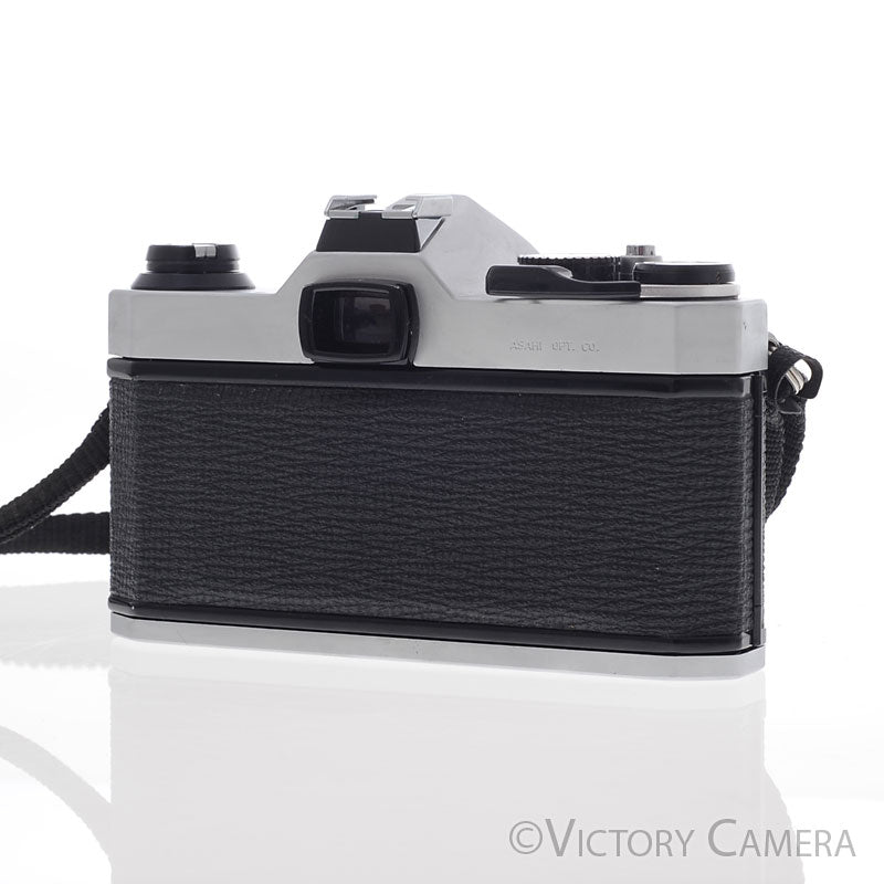 Pentax K1000 Chrome 35mm Film Camera w/ 50mm f2 Lens [EXC+] - Victory Camera