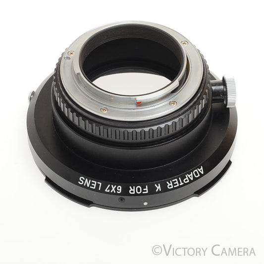 Pentax 6x7 67 to K Mount Lens Adapter  [EXC+] - Victory Camera