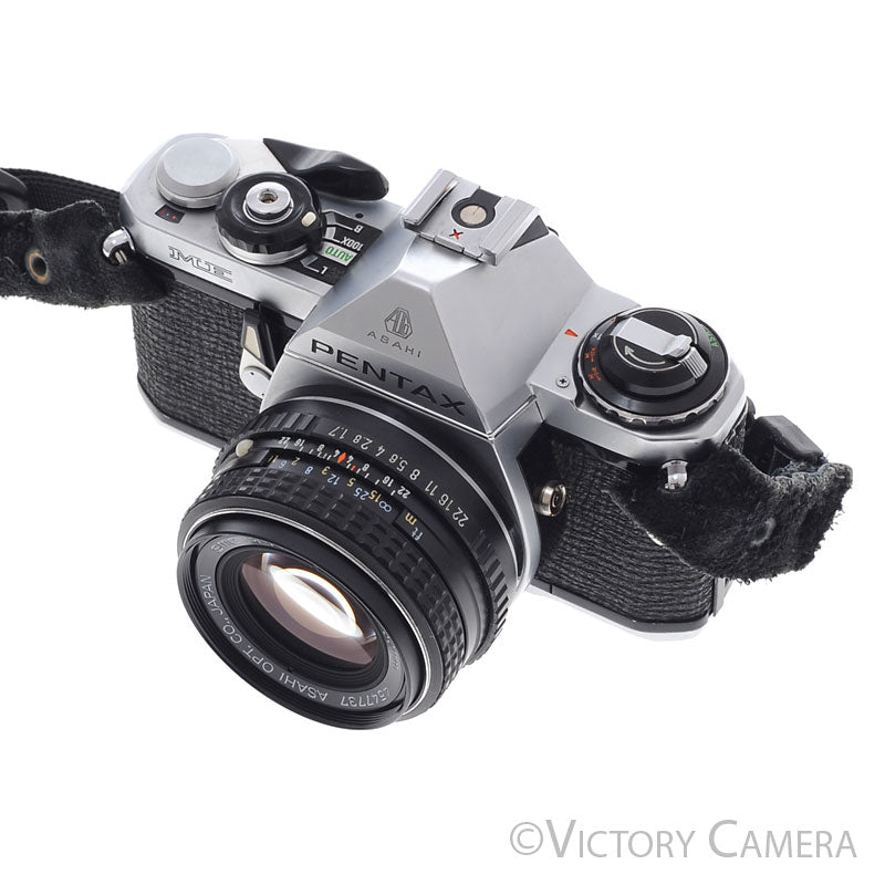 Pentax ME Chrome 35mm Camera w/ 50mm F1.7 Lens [EXC+] - Victory Camera