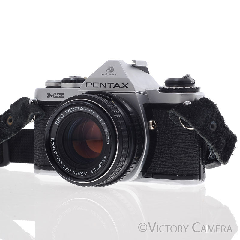 Pentax ME Chrome 35mm Camera w/ 50mm F1.7 Lens [EXC+] - Victory Camera