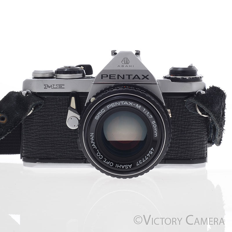 Pentax ME Chrome 35mm Camera w/ 50mm F1.7 Lens [EXC+] - Victory Camera