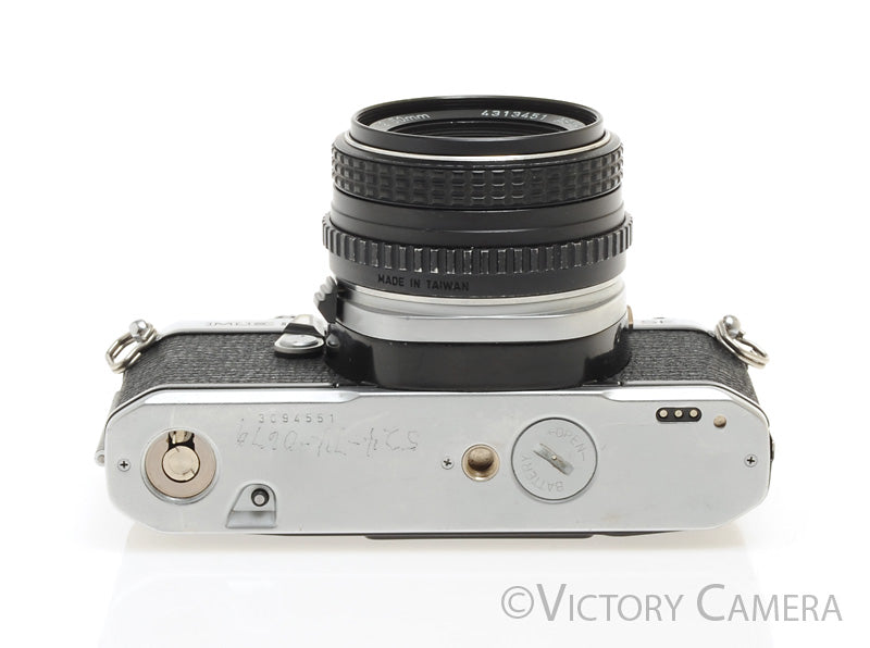 Pentax ME Super Chrome 35mm SLR Camera w/ 50mm f2 Lens -New Seals- [EXC-] - Victory Camera