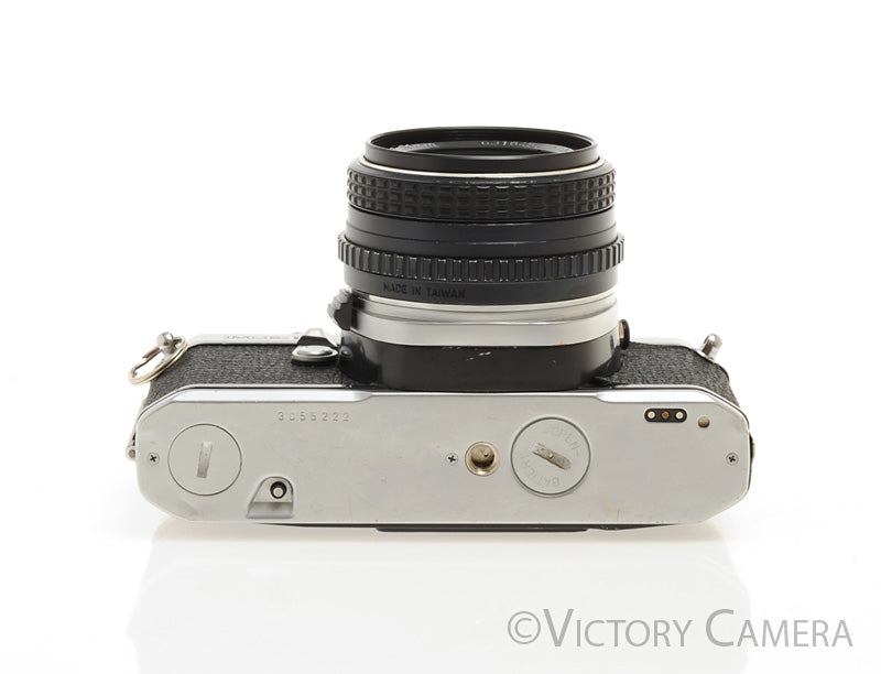 Pentax ME Super Chrome 35mm SLR Camera w/ 50mm f1.7 Lens [EXC+] - Victory Camera