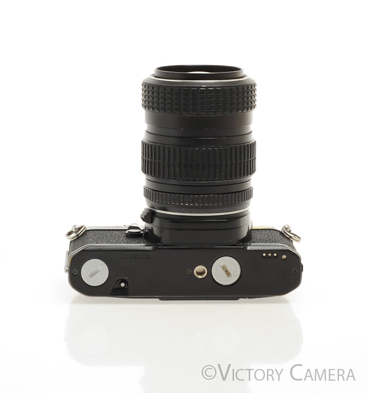 Pentax ME Super Black 35mm SLR Camera w/ 40-80mm Zoom Lens [EXC] - Victory Camera
