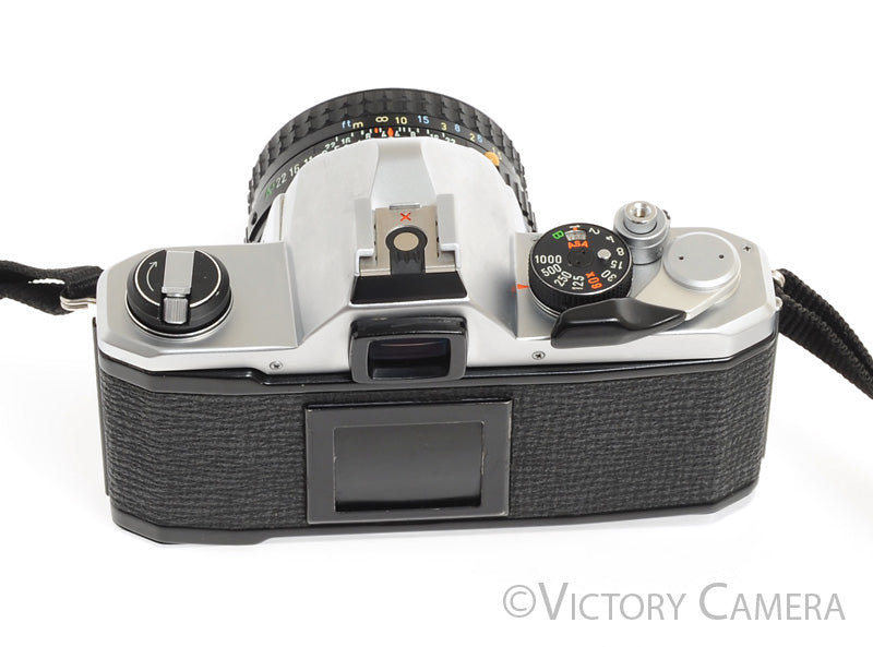 Pentax MX Chrome 35mm Camera w/ 50mm f2 Prime Lens -Clean, New Seals-